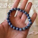 🌀Sodalite Crystal Bracelet🌀 ~8mm Blue Photo 1