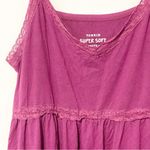 Torrid  Plus Size 1X Purple Super Soft Berry Lace Babydoll Cami Photo 2