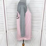 PINK - Victoria's Secret Victorias Secret Pink Sequin Logo Baseball Tee Shirt Pink Grey Medium Photo 2