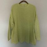 Lime Green Teddy Bear Sweater Loungewear NWT Size M Photo 0