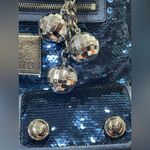 Coach Sequin Midnight Blue Backpack with Disco Ball Charm Accents Photo 9