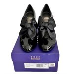 Stuart Weitzman  Black Patent Leather ‘Bouffant’ Satin Bow Pumps, Size 8.5 Photo 1