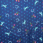 Roper Western Riding Horse Blouse Pearl Snap Navy Blue Patterned Women's Top L Size L Photo 3