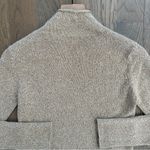 TSE 100% Cashmere Classic Knit Funnel Neck Sweater Tan and White Melange Small Photo 7