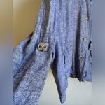 Zac and Rachel linen blend shacket size XL Blue Photo 1