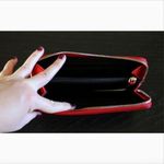 Karen Millen Red Saffiano Leather Wallet Photo 3