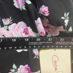 Cocoa and Shay‎ Floral Print Dress Long Sleeve Black Pink Roses Plus Size 3X NWT Photo 3