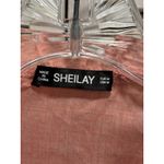 Sheilay Peach Crochet Long Balloon Sleeve Tie/Ruffle Neck Blouse‎ Size M Boho Orange Size M Photo 1