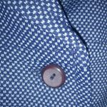 Suburbanite M Vintage Double Knit Short Sleeved Pocketed Belted Shirt Dress Blue Size M Photo 6