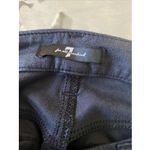 7 For All Mankind 7 For All Mankind Women's 27 Black Suede Skinny Jean Moto Punk Goth Whimsy Photo 6