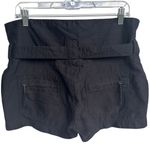 joe's jeans Joe’s Jeans Black High-Waisted Belted Utility Shorts Linen-Blend Gorpcore Sz 30 Photo 1