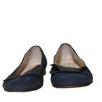 Patricia Green Womens Ballet Flats Shoes Navy Blue Slip On Bow Italy 10.5 EUR 41 Photo 4