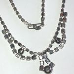 Vintage Silver Tone Classic CZ Rhinestones Formal Necklace Photo 7
