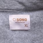 NWOT ~ CISONO Outerwear Gray Fleece Pockets Button Up Jacket Top ~ Women's XL Photo 4