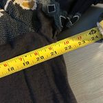 Lucky Brand  Navy Blue Blouse with Yellow Floral Embroidery Photo 8