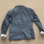 Gap Blazer Jacket Cuffed Pockets Business Formal Denim Inspired Size 0 Like New Photo 8