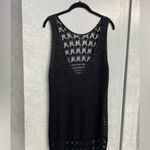 ZARA FRINGED CROCHETED DRESS OPEN BACK Size Medium (See Description) Photo 14