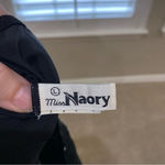 MISS NAORY of Italy Black Silk Blend Beaded Lingerie Slip US Size Small Photo 4