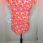 Entro NTM: Sunset Dream Mock Neck Ruffle Sleeve Babydoll Orange & Pink Top Sz M Photo 11