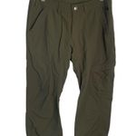 The North Face Women’s Outdoor Hiking Crop Olive Green Pants W-258 Size 6 Photo 0