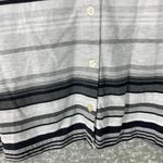 Classic Elements  Gray Striped Button Front Top - Size 20/22W - Women's Plus Size Photo 2