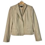Ann Taylor  Beige Champagne Hidden Button Blazer 4 Photo 0