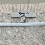Madewell Cream Pointelle Knit Sweater Women’s XS Lightweight V-Neck Pullover Photo 2