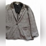 Old Navy  XL Classic Glen Plaid Blazer for Women Black & White, EUC Photo 3