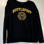 Boxlunch Harry Potter Hufflepuff Seal Black & Yellow Crewneck Sweater Women’s XL Photo 1