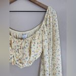 Sabo Skirt Cayenne Long Sleeve Yellow Floral Top size Medium NEW $58 Photo 6