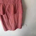 Nanette Lepore Dress Womens 4 Red White Striped Peplum Fitted Bow Detail NYC Photo 2