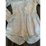 Cloth & Stone  Dahl Romper Anthropologie snake print linen blend size small Photo 6