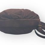 Y2K: Robert Lee Morris 𑁍 Gold Plated Brass Floral Medallion Clutch Crossbody Bag Brown Photo 4