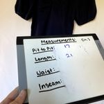 Ann Taylor LOFT cotton navy v-neck blouse puffed sleeves knot front women's S Photo 4