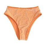 Aerie NWT!  Shine 90s High Cut Cheeky Bikini Swim Bottom in Bronze - Size Small Photo 2