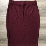 Forever 21 Maroon Pencil Skirt Photo 0