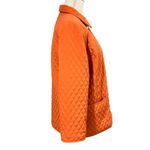 Susan Graver  Quilted Utility Jacket Size S Orange Barn Equestrian Cabincore Photo 3