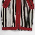Y2K Moschino Cheap and Chic zip front skirt, black, ivory and red USA Sz 6 Photo 6
