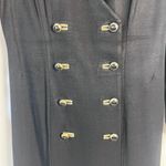 Danny & Nicole Black Green Animal Print Contrast Novelty Button Blazer Dress 10P Photo 3