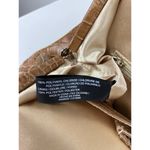 Liz Claiborne * Handbag Purse Tan Faux Leather Croc Embossed Satchel Vintage Y2K Photo 10