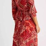 Free People NEW Lennon Dress in Primrose Red Combo Size Small Dainty Romantic Photo 1