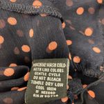 MSK Dress Size 4 Polka Dot Navy Pink Faux Wrap Ruffle Midi Short Sleeve Blue Photo 15