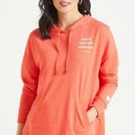 Evereve  x Love Squad Hoodie Medium Orange Create‎ Your Own Narrative Long Sleeve Photo 0