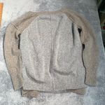 Brochu Walker  Gray and Tan Knit wool cardigan  Sweater Photo 6