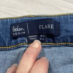 Boden Denim Jean Women's Size 12 32x25 Flared Cropped Ankle Raw Hem Medium Wash Blue Photo 3