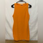 ZARA  Orange Fitted Mini‎ Dress Size Large Photo 1