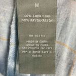 Sharagano Linen Blend Blue Casual Pull On Pants Size M Resort Cruise Lagenlook Photo 6