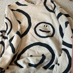 Target Tan Brown and Black Smiley Face Crewneck Sweatshirt Photo 0