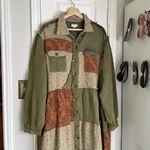 POL  patchwork button down duster dress Photo 3
