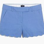 J.Crew NWT  4" linen-cotton scalloped hem short Size 4 Photo 0